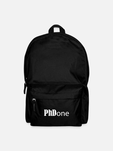 Phdone Phd Done Abschluss Geschenk - Rucksack - Schwarz