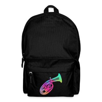 Tenor horn tenor horn player horn wind music instrument - Backpack - black - Front