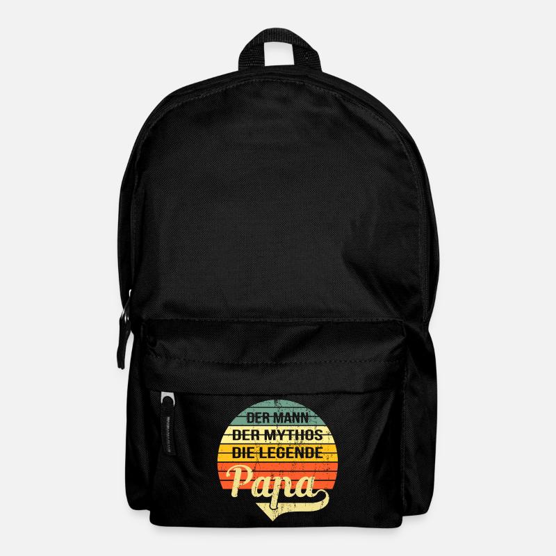 Der mann der mythos die legende papa Geschenk - Rucksack - Schwarz