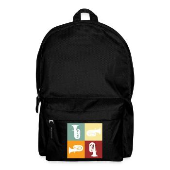 Tuba - Rucksack - Schwarz - Vorne