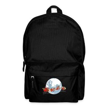 "Merry Christmas Moon" Chemise Hohohoho de Noël - Sac à dos - noir - Devant