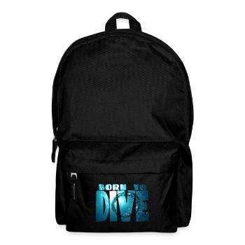 born to dive - Backpack - black - Front