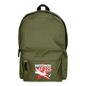 Antonov An225 Mriya TShirt Design Luftbrücke - Rucksack - Olivgrün - Vorne