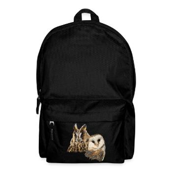 Owl and owl - Backpack - black - Front