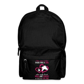 "Il était une fois une fille qui aimait vraiment - Sac à dos - noir - Devant