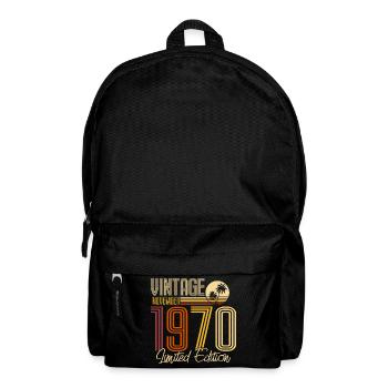 1970 novembre né cadeau d'anniversaire rétro - Sac à dos - noir - Devant