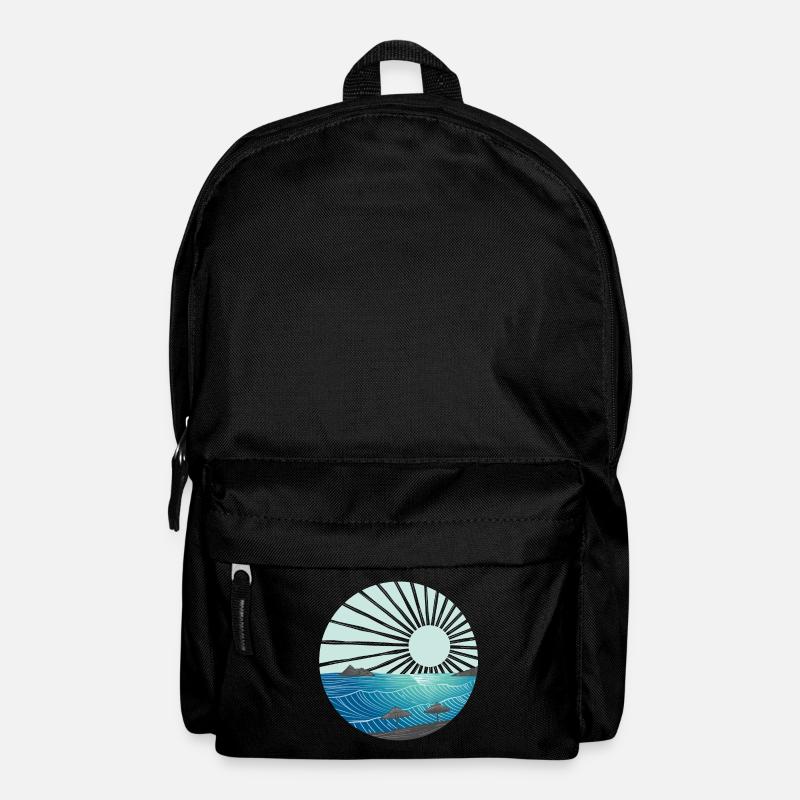 Sunset by the sea - Backpack - black