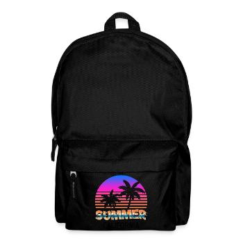 Sommer Sonne Palmen Strand Meer Summer California - Rucksack - Schwarz - Vorne