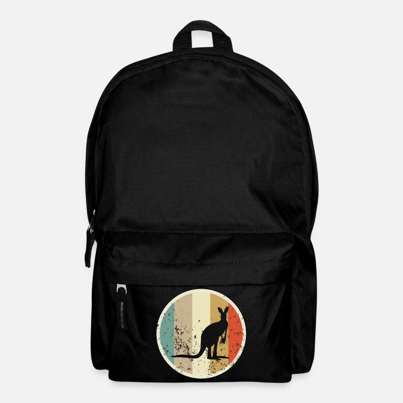 Känguru Australien - Rucksack - Schwarz