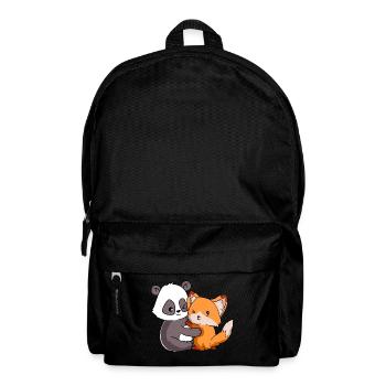 Fox Panda Forest vie sauvage animal câlin câlin - Sac à dos - noir - Devant
