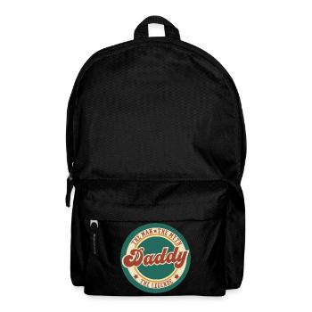 Daddy the man the myth the legend quote humor - Backpack - black - Front