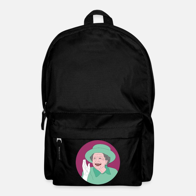 Retro Shirt Design der Queen Elisabeth II. - Rucksack - Schwarz