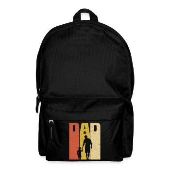 retro dad and son - Sac à dos - noir - Devant