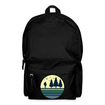 hiking adventure hiking time mountain hiking trekking - Backpack - black - Front
