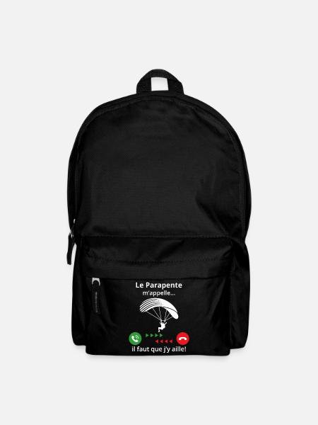 Le Parapente m'appelle il faut que j'y aille! - Sac à dos - noir