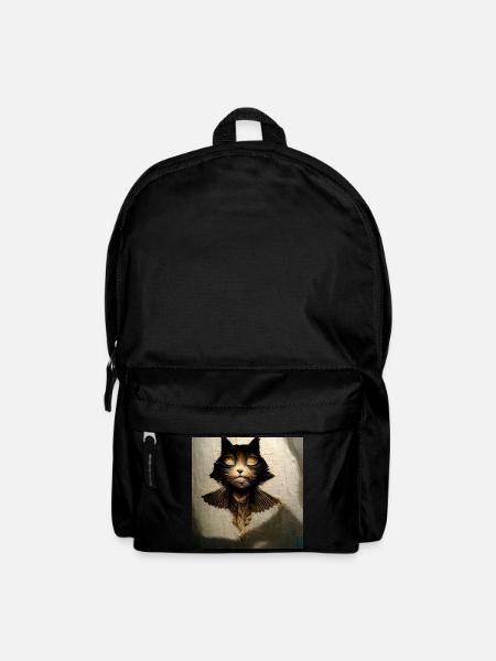 Cat - Angel - Transformation - Backpack - black