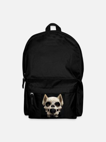 Crâne de chien Crâne Crâne - Sac à dos - noir