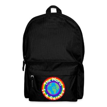 The World Is A Rainbow - Backpack - black - Front