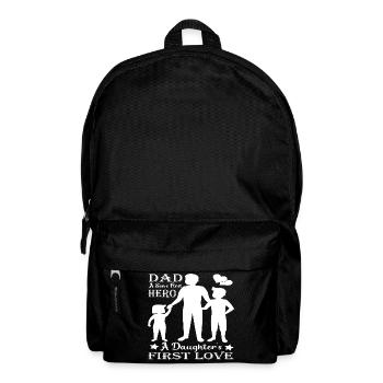 | D’AMOUR DE PAPA HERO Fête des Pères Fête des Pères - Sac à dos - noir - Devant