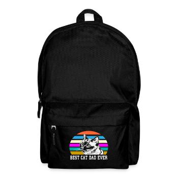 Best cat dad ever best cat dad kitten - Backpack - black - Front
