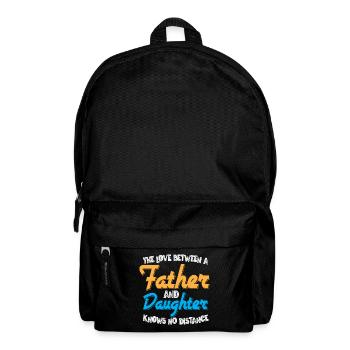Vater und Tochter / Vater / Tochter / Schenkung - Rucksack - Schwarz - Vorne