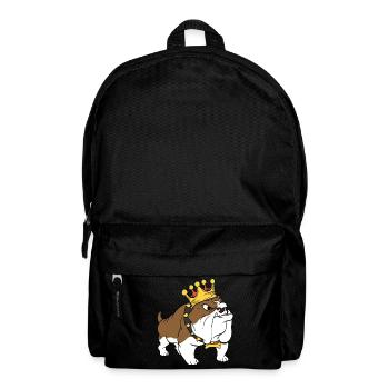 Couroné mignon adorable chien pour les amoureux - Sac à dos - noir - Devant