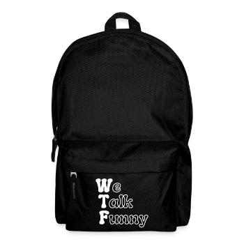 WTF - We Talk Funny - Backpack - black - Front