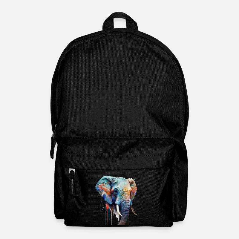 Sauvage et libre - éléphant - Sac à dos - noir