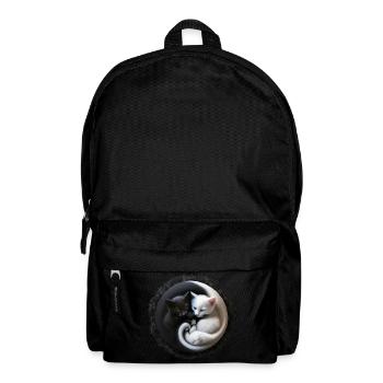 Yin Yang Kitten Chaton en optique 3D, super mignon... - Sac à dos - noir - Devant