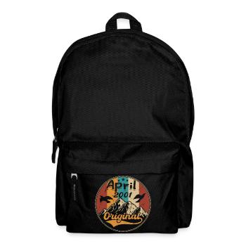 Jubiläum April 2001 | Geschenk April 2001 - Rucksack - Schwarz - Vorne