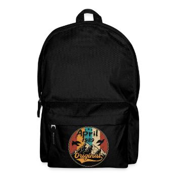 Anniversaire April 1989 | Cadeau April 1989 - Sac à dos - noir - Devant