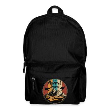 Jubiläum April 2023 | Geschenk April 2023 - Rucksack - Schwarz - Vorne