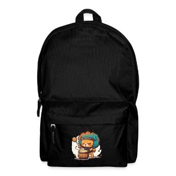 Lion Drummer - Backpack - black - Front