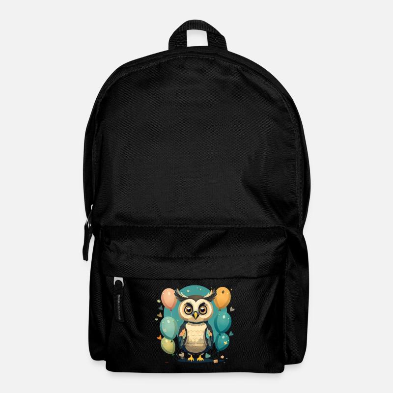 Eule - Rucksack - Schwarz