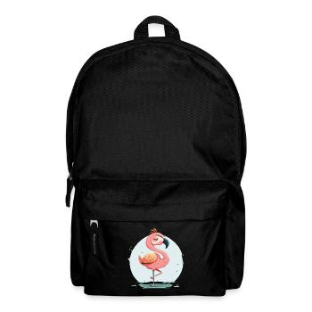 Yoga Flamant - Sac à dos - noir - Devant