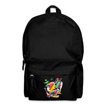 Géométrie lumineuse - Sac à dos - noir - Devant