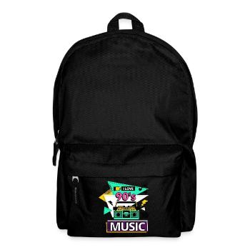 I Love 90s 90s Music Ghetto Blaster Party - Backpack - black - Front