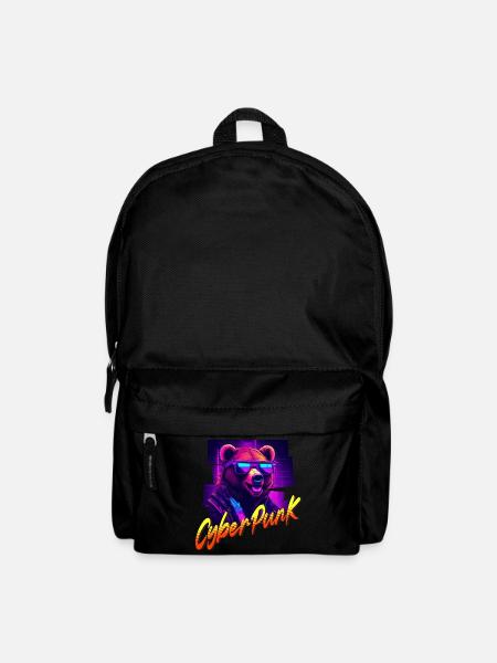 Ours Cyberpunk - Sac à dos - noir