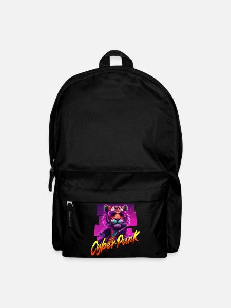 Cyberpunk Tiger - Rucksack - Schwarz