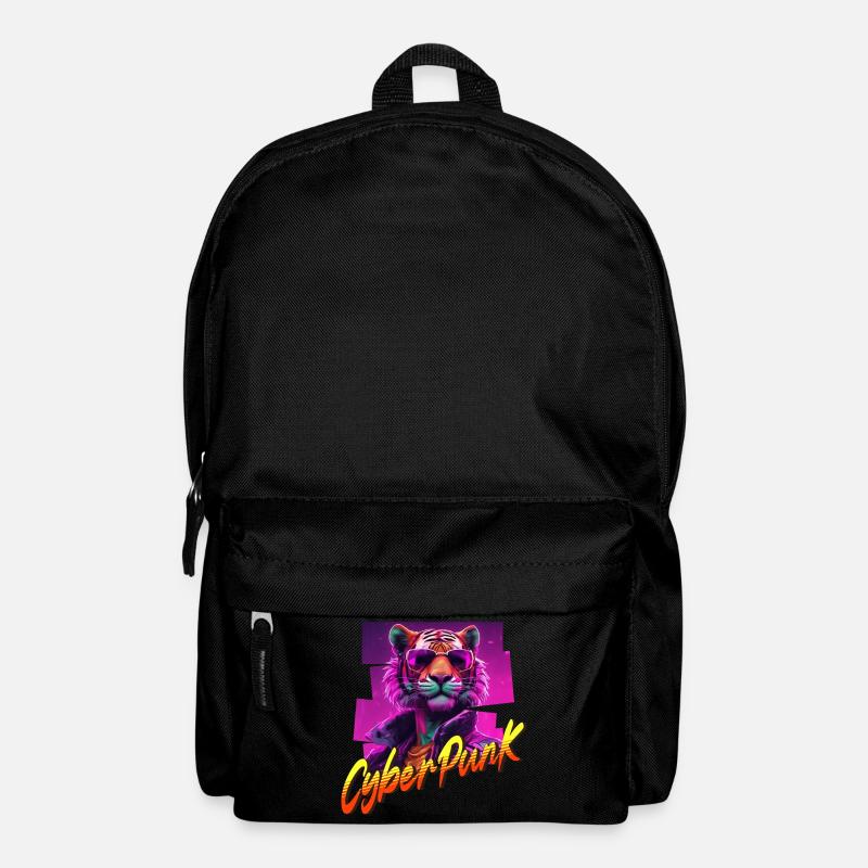 Cyberpunk Tiger - Rucksack - Schwarz