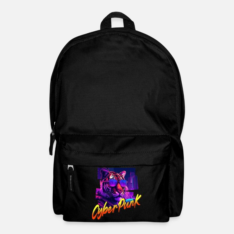 Cyberpunk Tiger - Rucksack - Schwarz