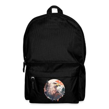 Eagle Head Nature Wilderness Forest Trees Mountains - Backpack - black - Front