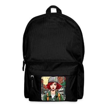 Cool Irish Redhead Girl - Backpack - black - Front