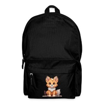 Fuchs - Kawaii Style - Rucksack - Schwarz - Vorne