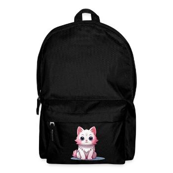 Katze - Kawaii Style - Rucksack - Schwarz - Vorne