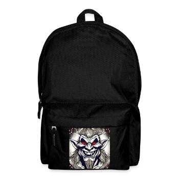 Evil grinning troll with red eyes - Backpack - black - Front