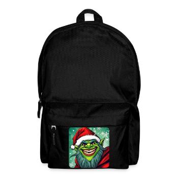 Böser Weihnachtstroll - Rucksack - Schwarz - Vorne