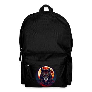 Horror werewolf with red glowing eyes - Backpack - black - Front