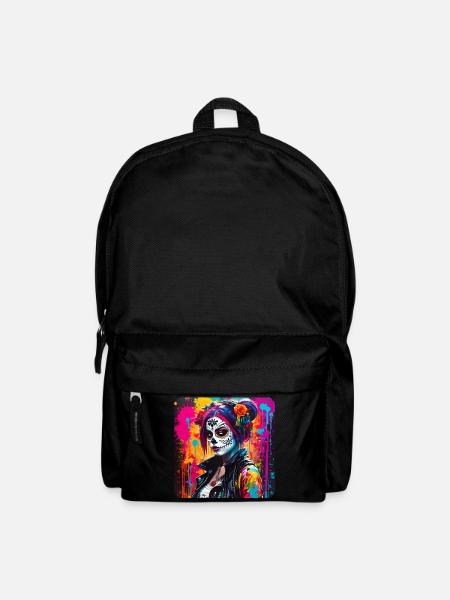 Dia de los Muertos Frau - Rucksack - Schwarz