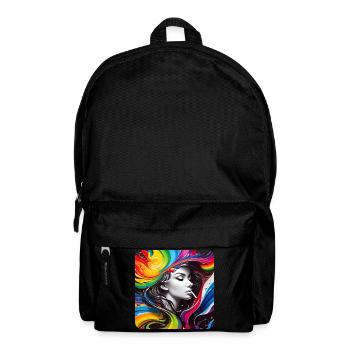 Cool Graffiti Woman - Backpack - black - Front